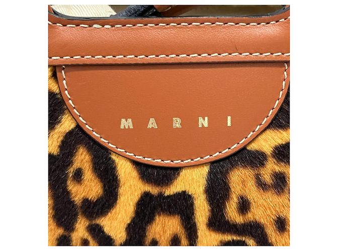 Bolso Marni Tropicalia con estampado de leopardo Castaño - vista 11