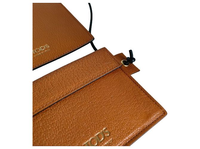 Portafoglio a spalla Tod's in pelle con logo stampato Marrone - vista 3