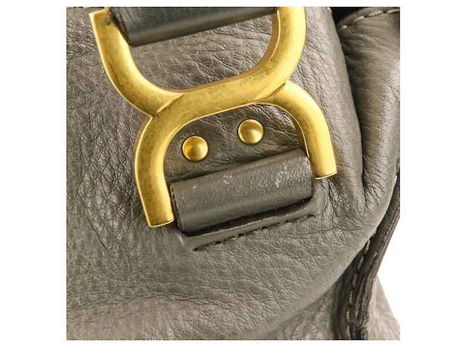 Chloé Marcie Lederhandtasche in Gray Braun - Ansicht 17