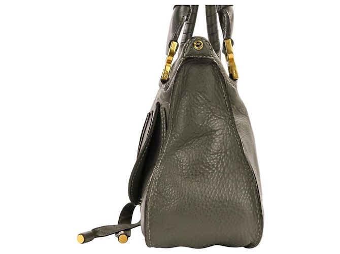 Chloé Marcie Lederhandtasche in Gray Braun - Ansicht 3