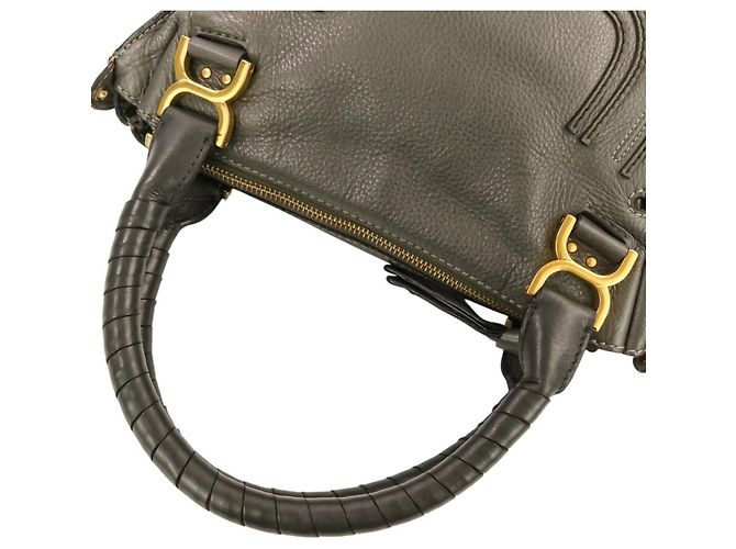 Chloé Marcie Lederhandtasche in Gray Braun - Ansicht 5
