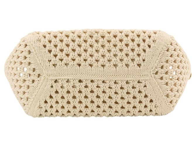 Borsa in mesh Miu Miu MIU IVY Logo Crudo - vista 5