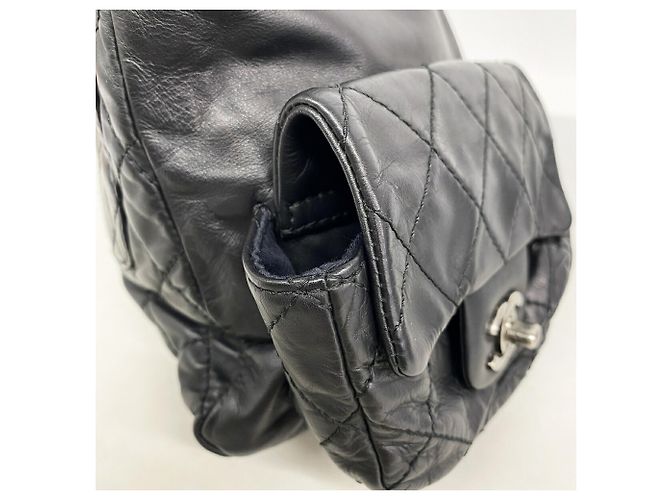 Chanel Matelassé Leather Backpack Black - view 7