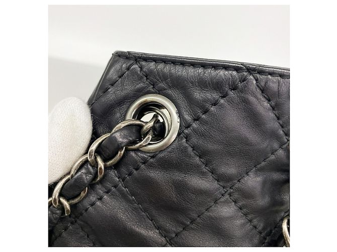 Chanel Matelassé Leather Backpack Black - view 9