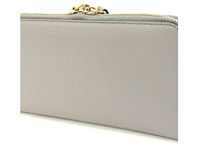Cartera larga Chloé de piel gris Castaño - vista 2