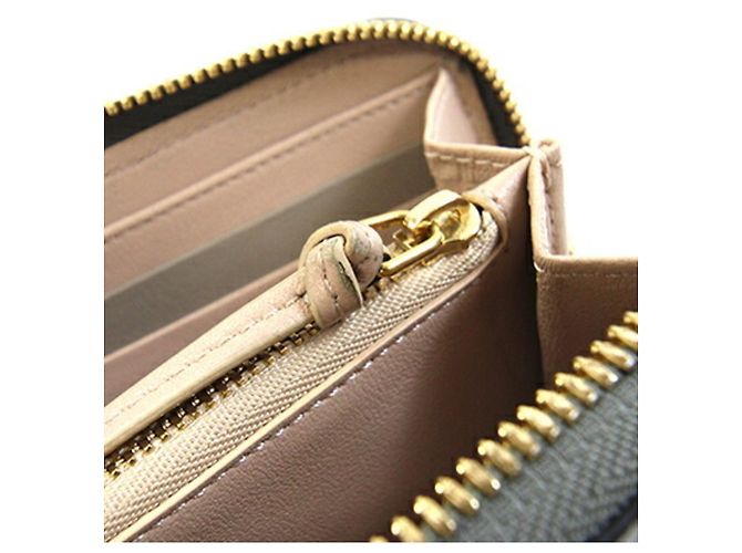 Cartera larga Chloé de piel gris Castaño - vista 9