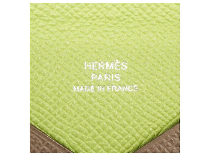 Hermès Tarjetero Hermes Calvi Verso Gris - vista 4