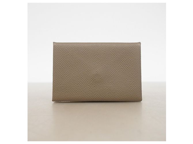 Hermès Tarjetero Hermes Calvi Verso Gris - vista 8