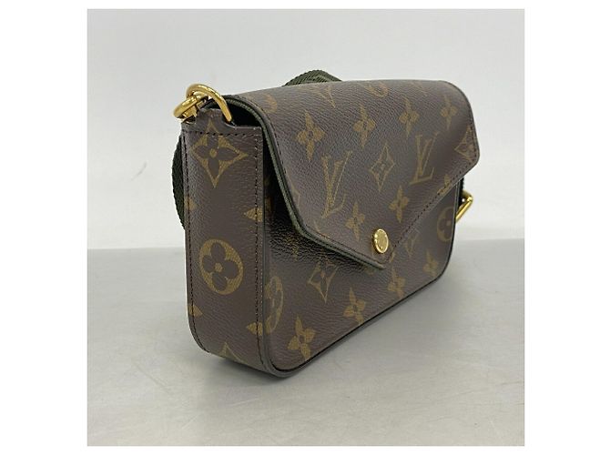 Pochette Félicie Bolsa de Ombro Louis Vuitton Monogram Multipochette Felicie Marrom - vista 2
