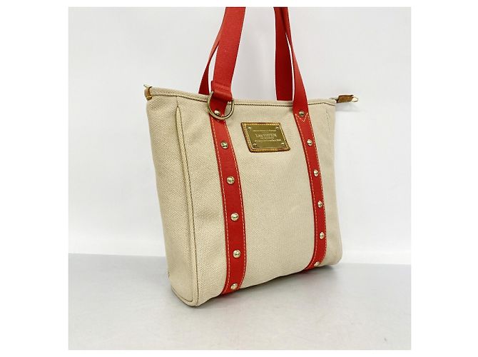 Borsa Louis Vuitton Antigua Cabas MM Beige - vista 2