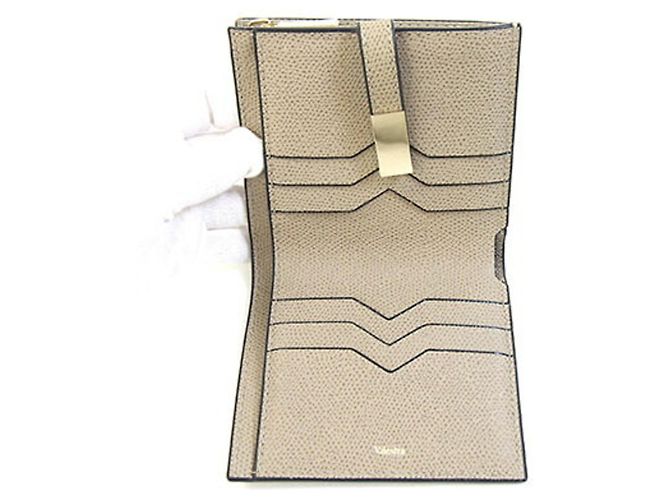 Portafoglio bi-fold Valextra in Oyster Gray Grigio - vista 4