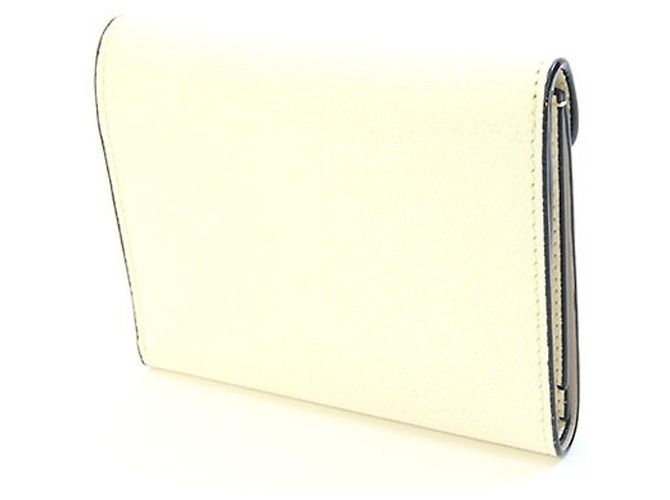 Valextra Iside Tri-fold Wallet White - view 2