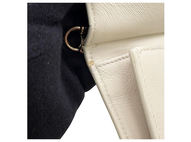Borsa a tracolla con catena in pelle bianca Jimmy Choo Bianco - vista 11