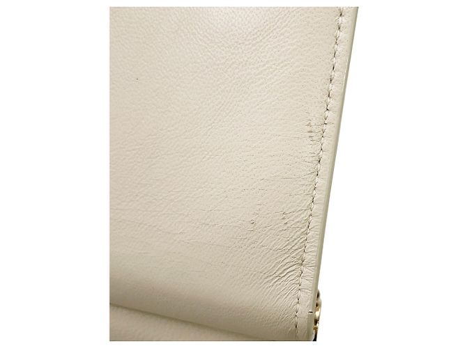 Borsa a tracolla con catena in pelle bianca Jimmy Choo Bianco - vista 13