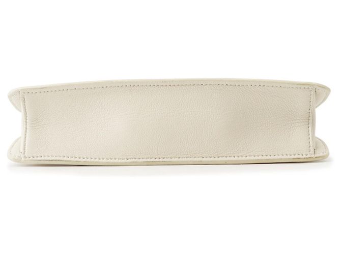 Borsa a tracolla con catena in pelle bianca Jimmy Choo Bianco - vista 3