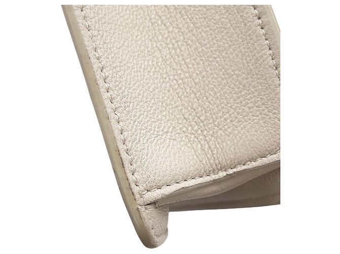 Borsa a tracolla con catena in pelle bianca Jimmy Choo Bianco - vista 9