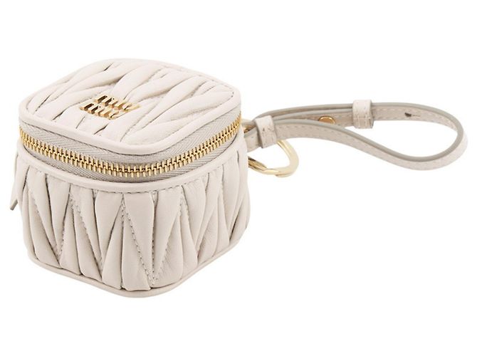 Charm per borsa Miu Miu in pelle Matelassé Beige - vista 2