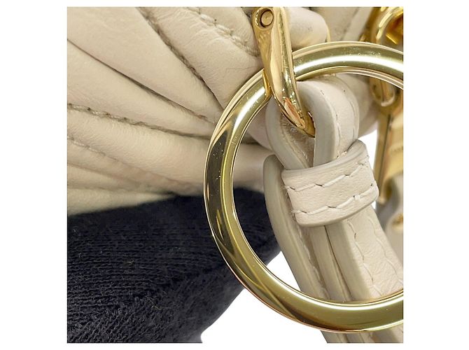 Charm per borsa Miu Miu in pelle Matelassé Beige - vista 8