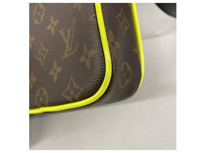 Bolsa de Ombro Louis Vuitton Monogram Macassar Marrom - vista 6