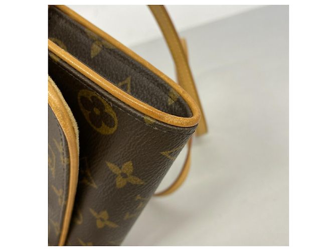 Louis Vuitton Monogram Pochette Twin PM Schultertasche Braun - Ansicht 6
