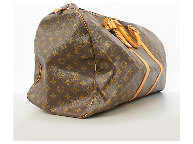 Bolso Boston Louis Vuitton Monogram Keepall 60 Castaño - vista 2