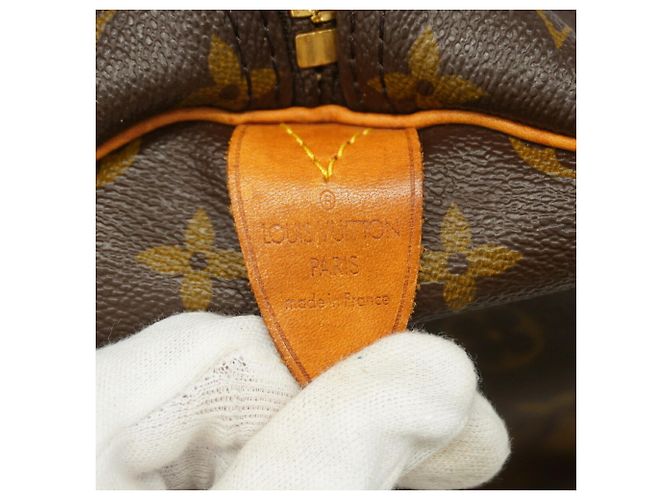 Bolso Boston Louis Vuitton Monogram Keepall 60 Castaño - vista 5