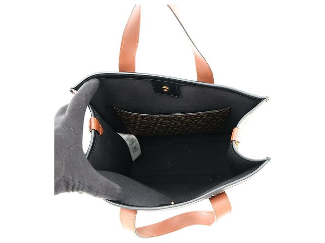 Borsa a mano in pelle Burberry TB Monogram Multicolore Beige - vista 6