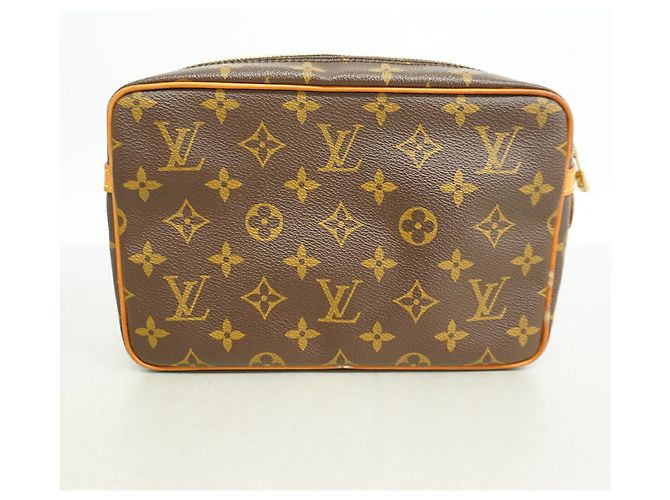 Borsa a pochette Louis Vuitton Monogram Compiegne 23 Marrone - vista 10