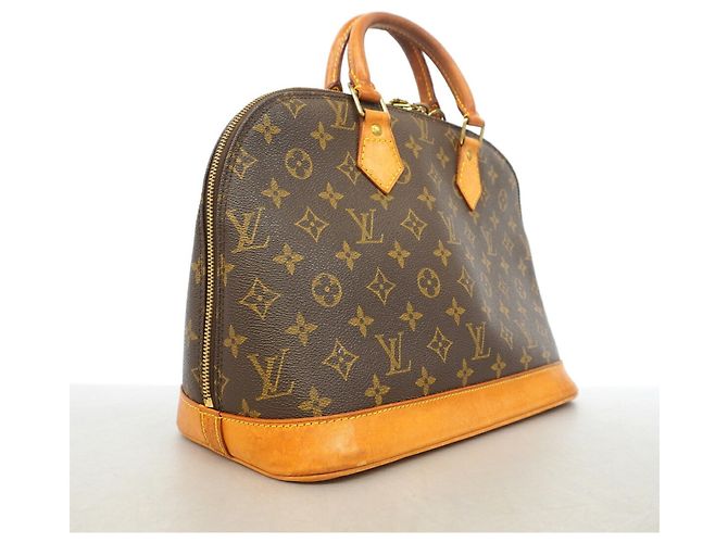 Bolso de mano Louis Vuitton Alma Monogram M51130 Castaño - vista 2