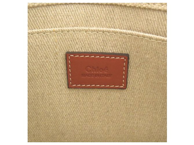 Borsa tote Chloé 2-Way Woody Small Beige - vista 10