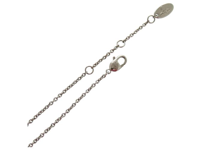 Collana Heart Orb Vivienne Westwood Argento Porpora - vista 7