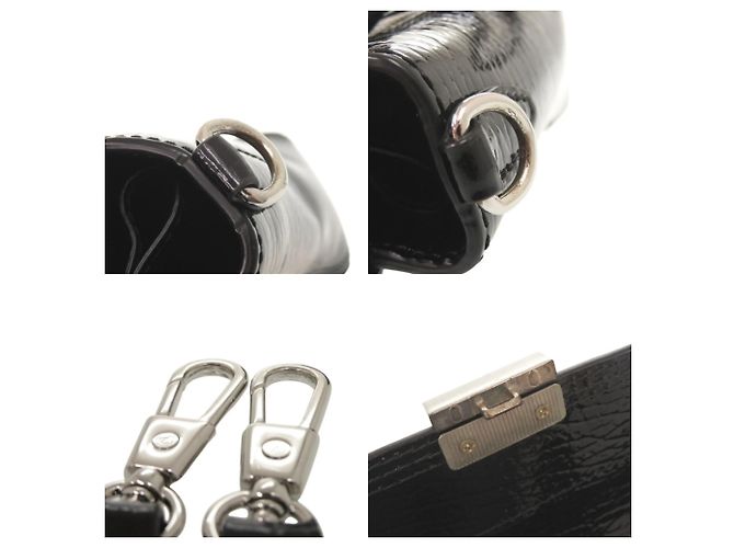 Autre Marque Borsa 3.1 Phillip Lim PASHLI in pelle verniciata nera Nero - vista 8