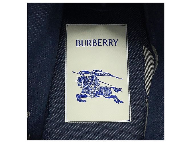Borsa Tote Burberry Square Horse Canvas Nero - vista 11