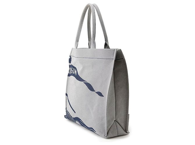 Borsa Tote Burberry Square Horse Canvas Nero - vista 2