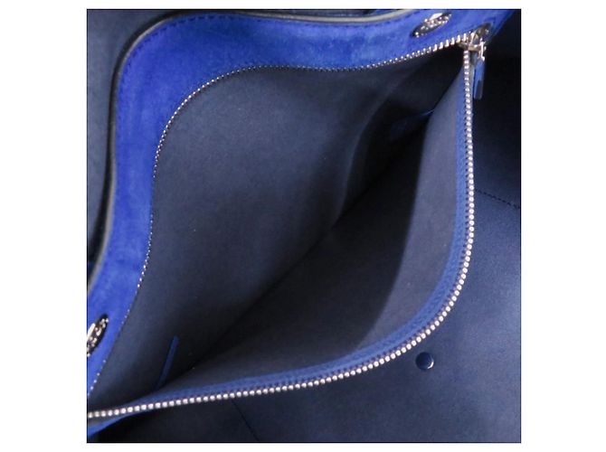 Borsa Tote Tod's in camoscio blu - vista 5