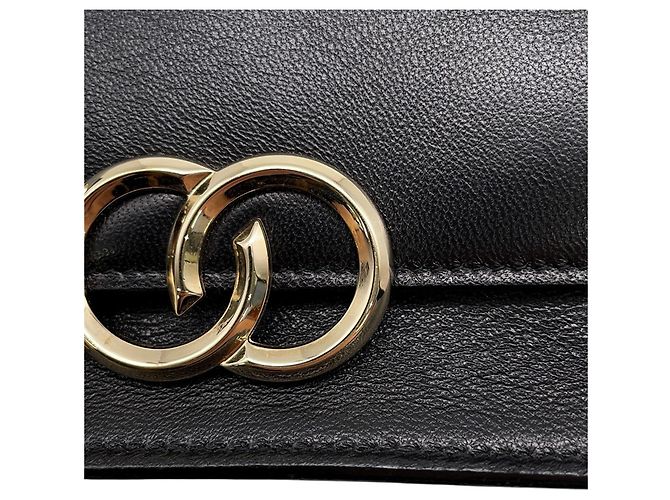 Borsa a tracolla in pelle nera con catena Jimmy Choo - vista 12
