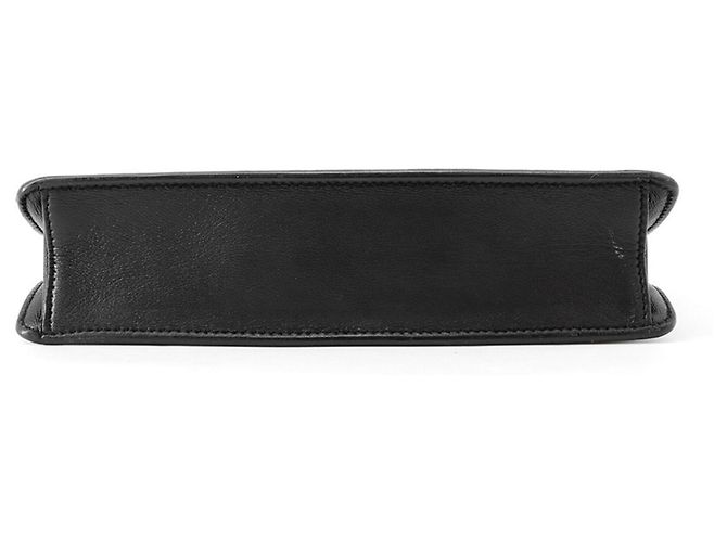 Borsa a tracolla in pelle nera con catena Jimmy Choo - vista 3