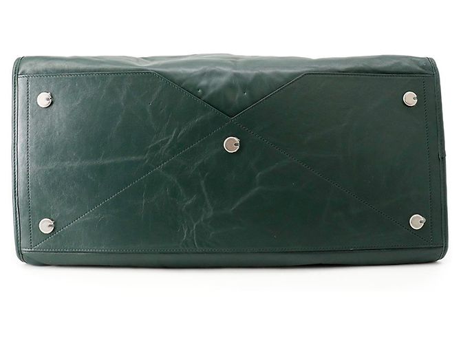 Bolso de hombro de piel Burberry Azul Verde oscuro - vista 3