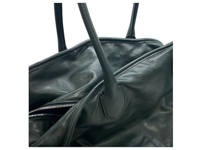 Bolso de hombro de piel Burberry Azul Verde oscuro - vista 8