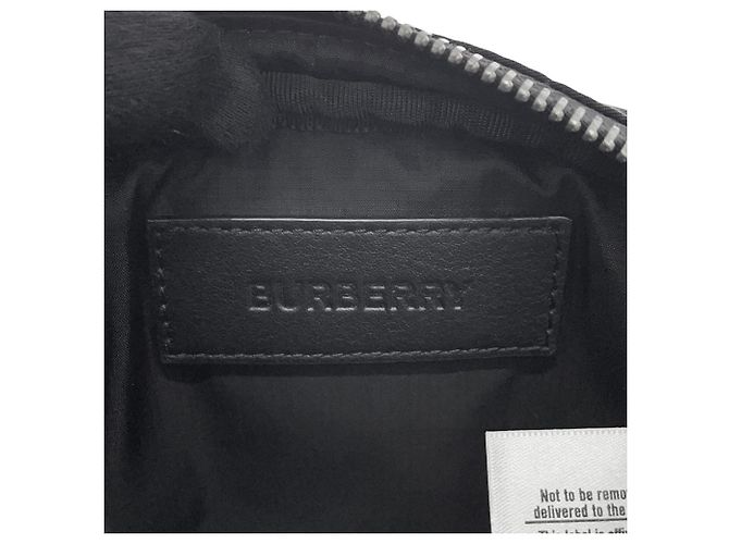 Borsa a tracolla Burberry in nylon nero - vista 14