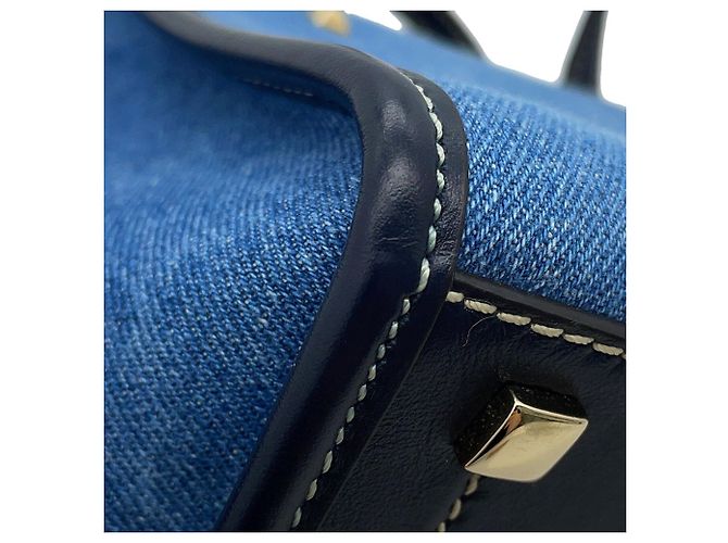 Borsa Tote Jimmy Choo Varenne Bianco Blu Blu navy - vista 10