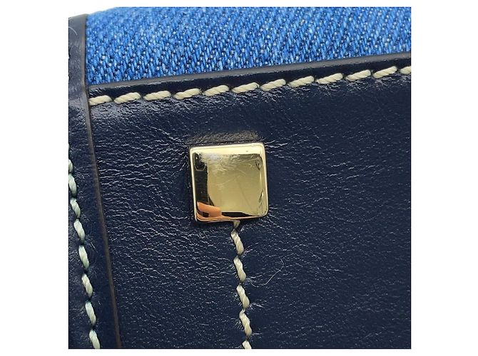 Borsa Tote Jimmy Choo Varenne Bianco Blu Blu navy - vista 11