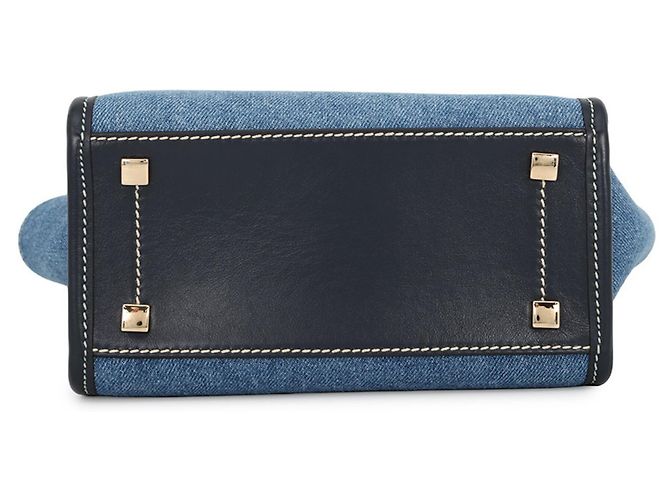Borsa Tote Jimmy Choo Varenne Bianco Blu Blu navy - vista 3