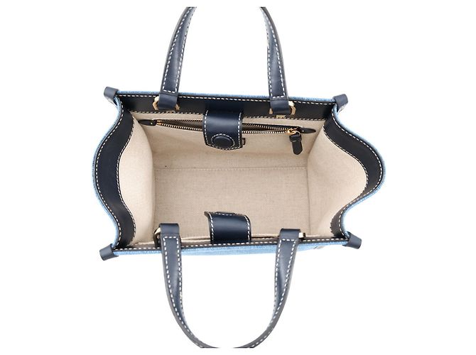 Borsa Tote Jimmy Choo Varenne Bianco Blu Blu navy - vista 6