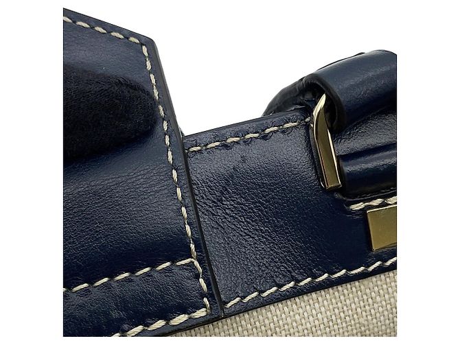 Borsa Tote Jimmy Choo Varenne Bianco Blu Blu navy - vista 9