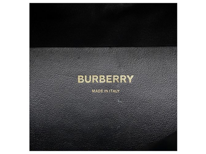 Borsa a mano Burberry TB Monogram in nylon Nero Beige Crudo - vista 15