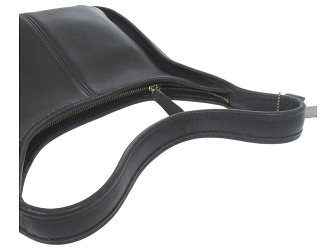 Bolsa de ombro Coach em couro preto - vista 5