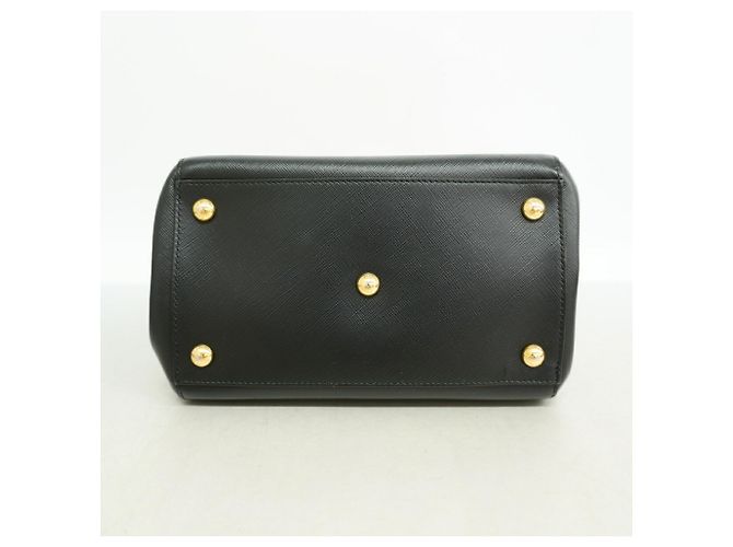 Salvatore Ferragamo Vara Leder-Tote-Bag mit Kette Schwarz - Ansicht 3