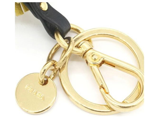 Prada Accessory Bag Charm Keyring Black Green Yellow - view 3