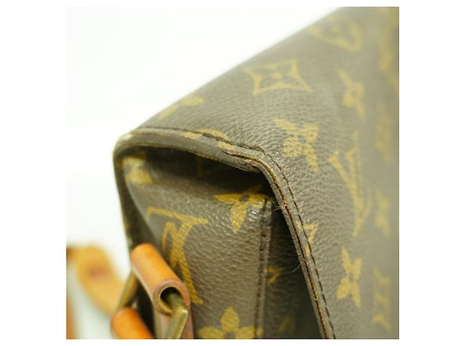Louis Vuitton Monogram Saint Cloud GM Shoulder Bag Brown - view 8